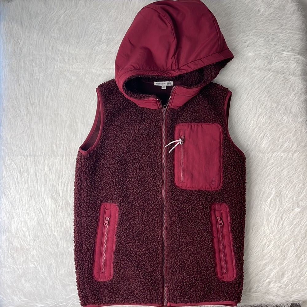 JWAnderson Uniqlo Men’S Windproof pile-lined Fleece Vest SZ XXS